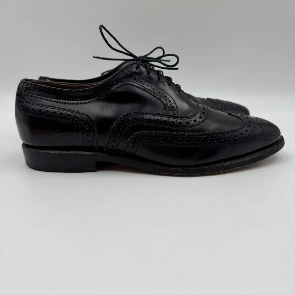 Allen Edmonds McAllister Wingtip Oxford Dress Shoes Black Mens Size 8D